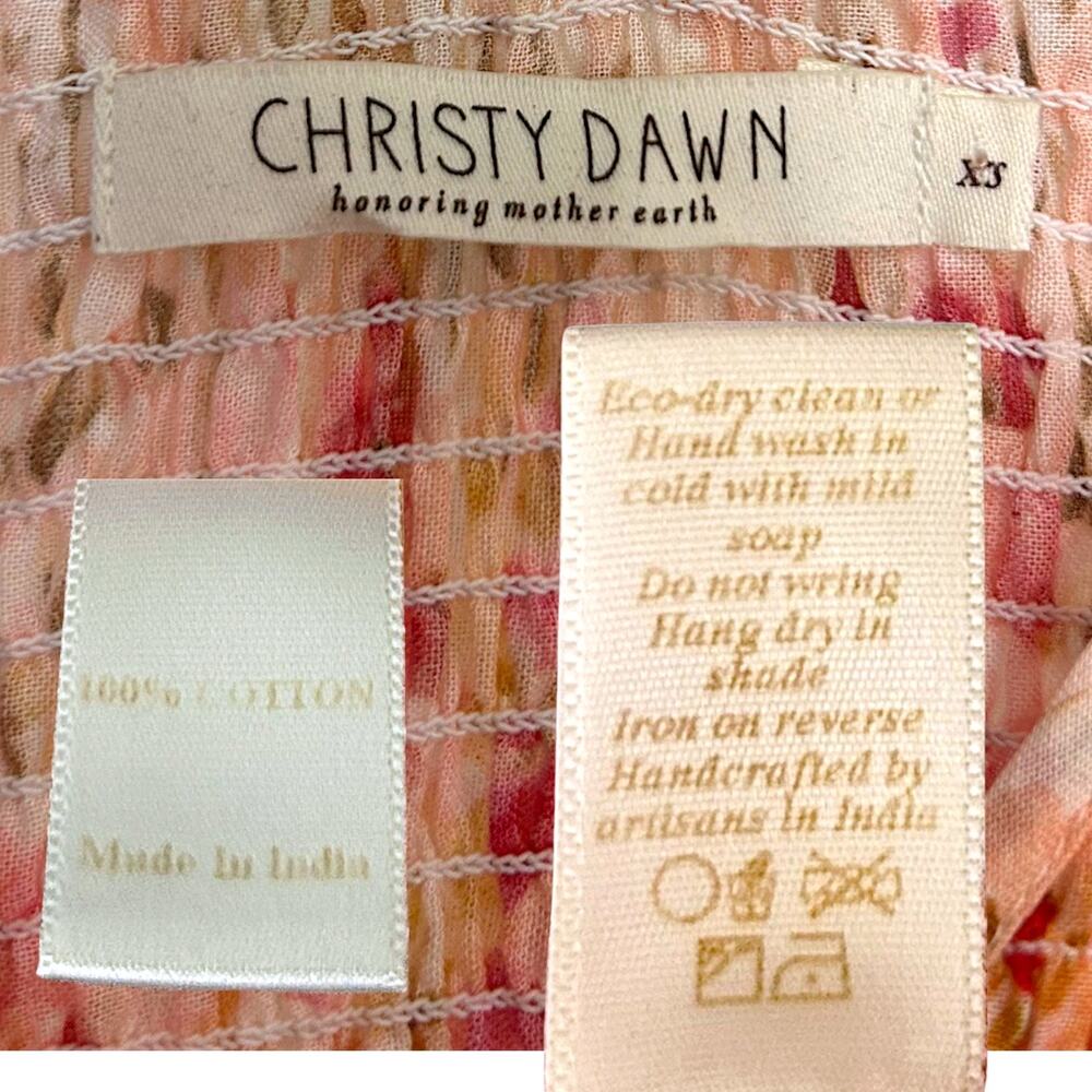 Christy Dawn, Women's 'The Brooklyn' Maxi Dress, Sunset Gladiola, Orange X-Small - Picture 12 of 12